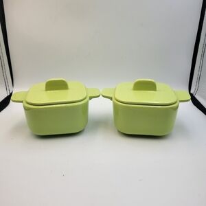 Vintage Franciscan Tiempo Covered Ramekins - set of 2